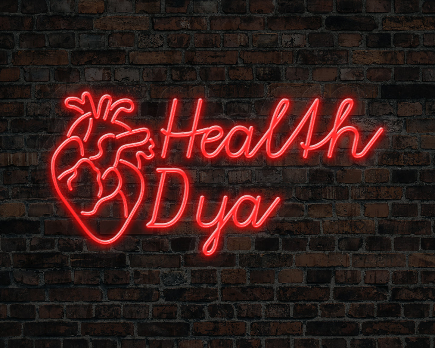 Health Day Neon Sign