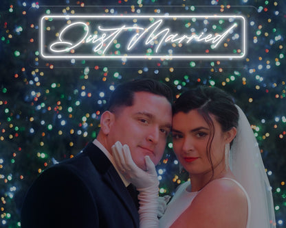 Just Married Neon Sign