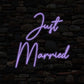Just Married Neon Sign