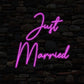 Just Married Neon Sign