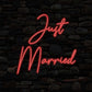 Just Married Neon Sign