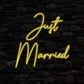 Just Married Neon Sign