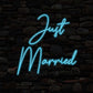 Just Married Neon Sign