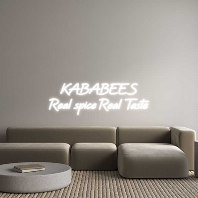 Custom Name Neon Sign KABABEES Real s...