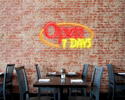 Open 7 Days Neon Sign