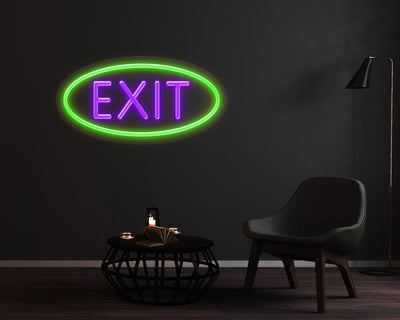 Exit Neon Sign