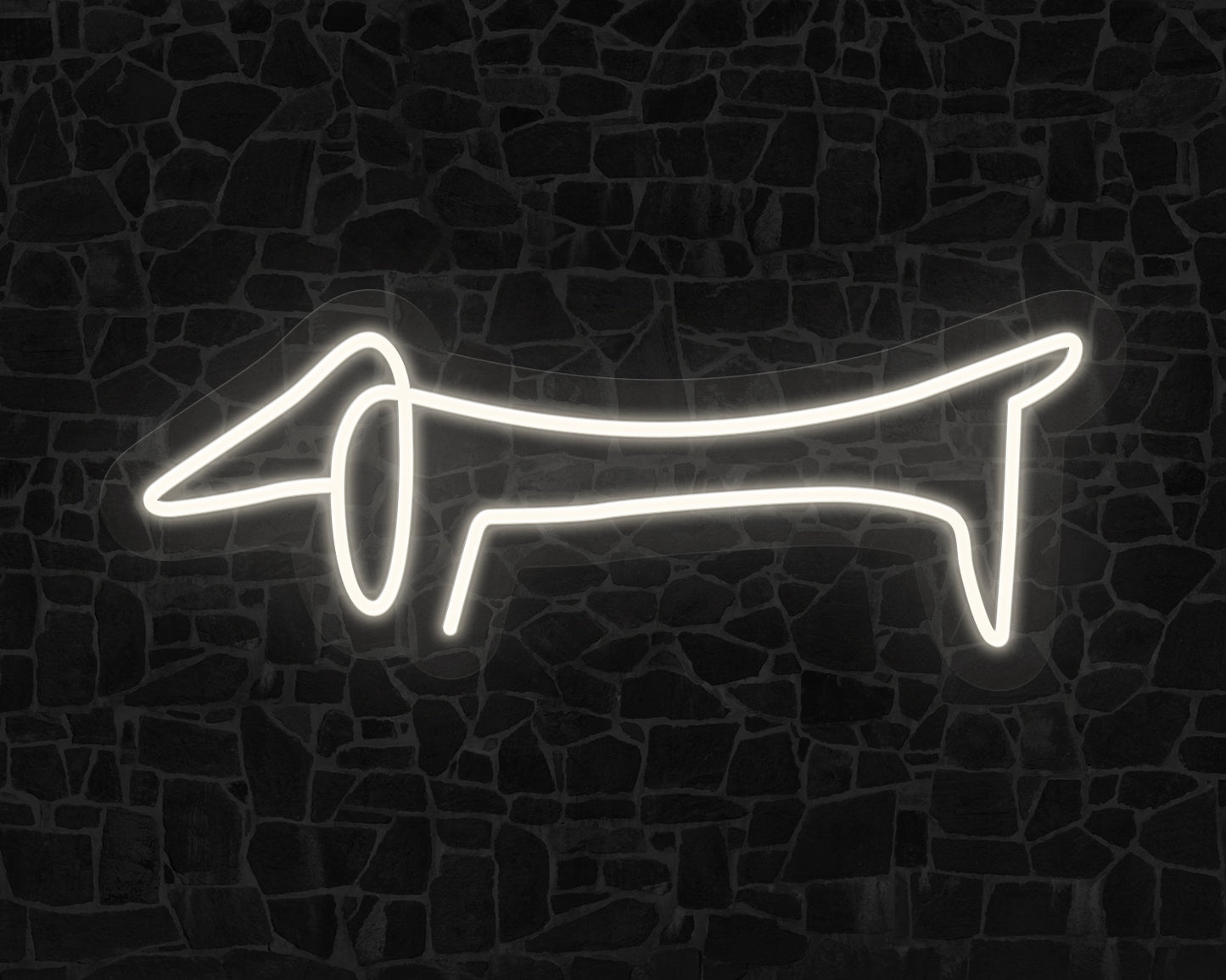 Line Art Sausage Neon Sign