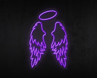Angel Wings LED Neon Sign Board