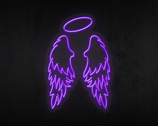 Angel Wings LED Neon Sign Board