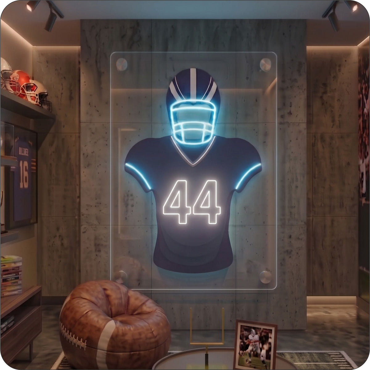 JAX Jersey Football Neon Artwork Sign