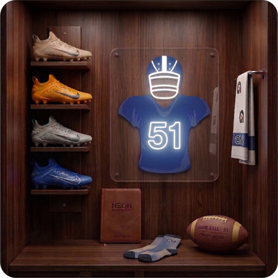 NYG Jersey Football Neon Artwork Sign
