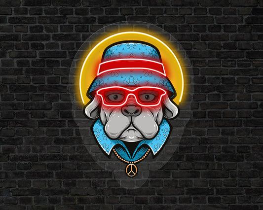 Cute Dog Neon Sign