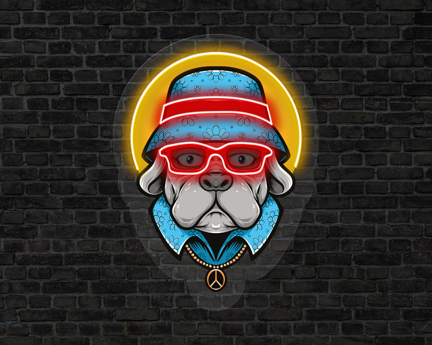 Cute Dog Neon Sign