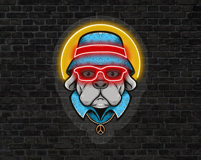 Cute Dog Neon Sign