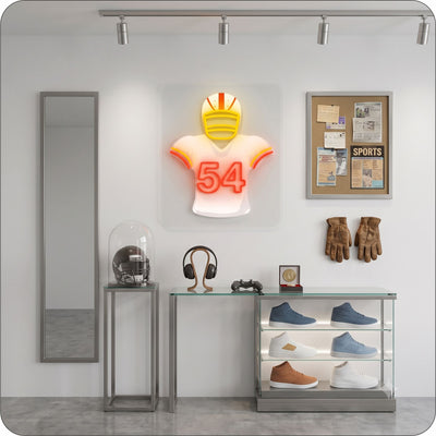 TB Jersey Football Neon Artwork Sign