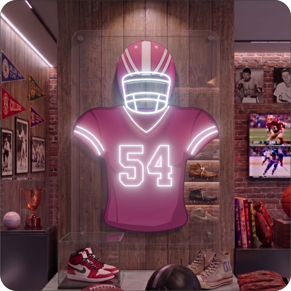SF Jersey Football Neon Artwork Sign
