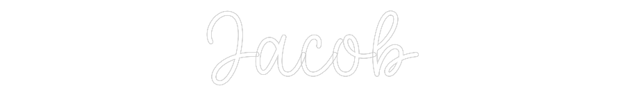 Custom Name Neon Sign Jacob