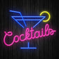 Cocktails Neon Sign