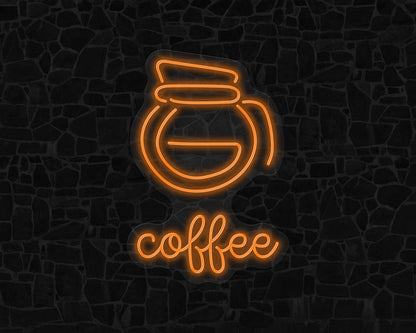 Coffee Pot Neon Sign
