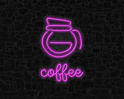 Coffee Pot Neon Sign