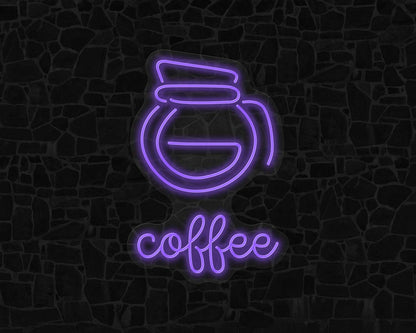 Coffee Pot Neon Sign