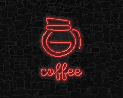 Coffee Pot Neon Sign