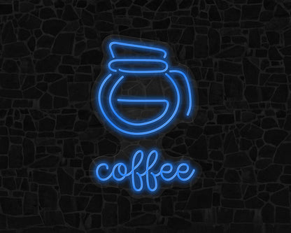 Coffee Pot Neon Sign