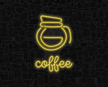 Coffee Pot Neon Sign