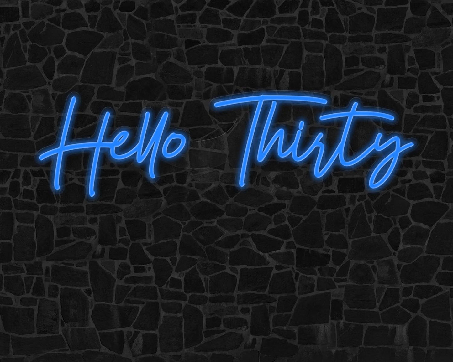 Hello Thirty Neon Sign
