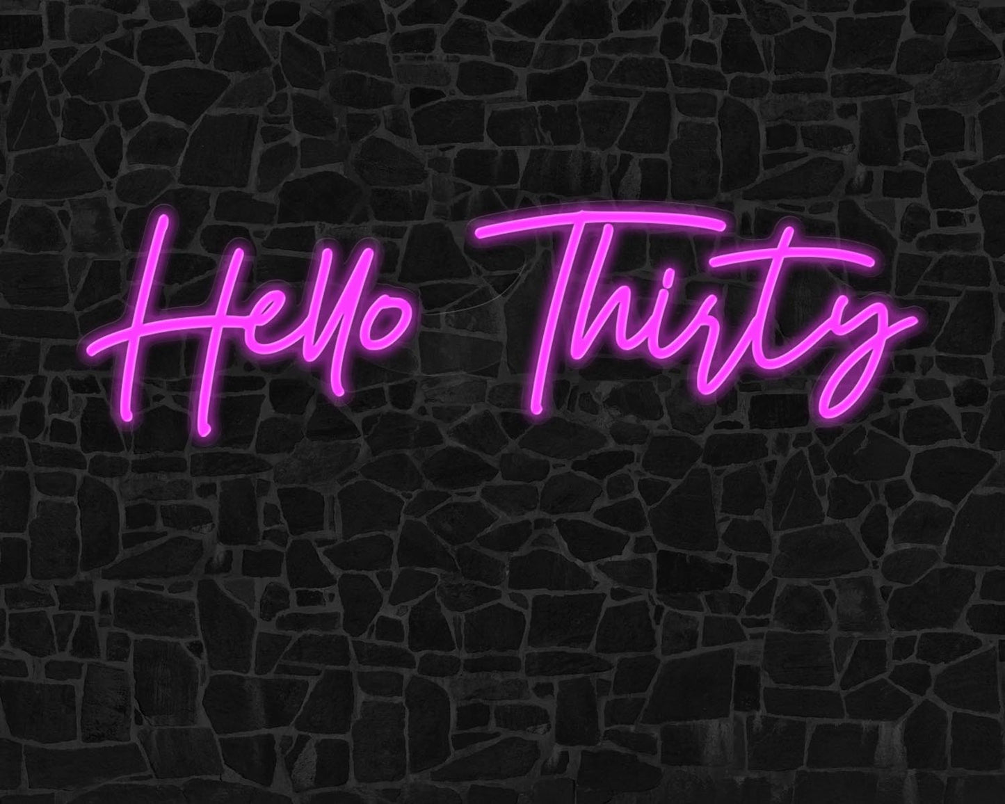 Hello Thirty Neon Sign