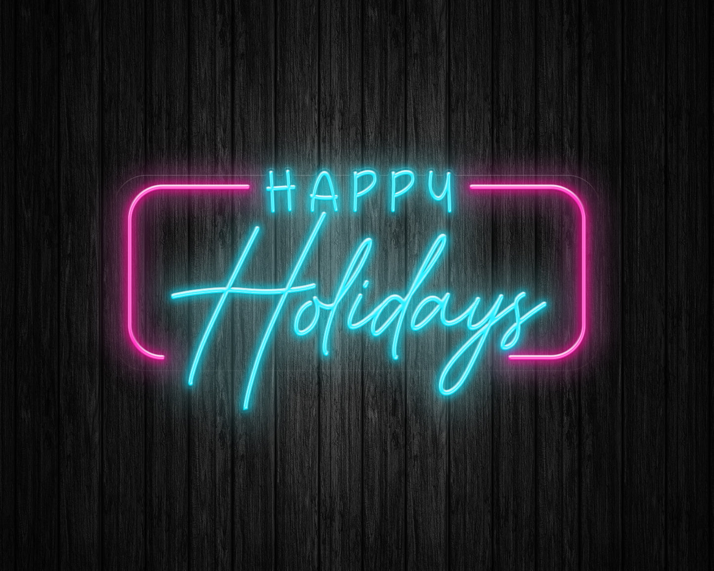 Happy Holidays Neon Sign