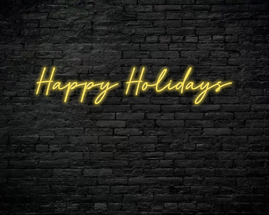 Happy Holidays Neon Sign