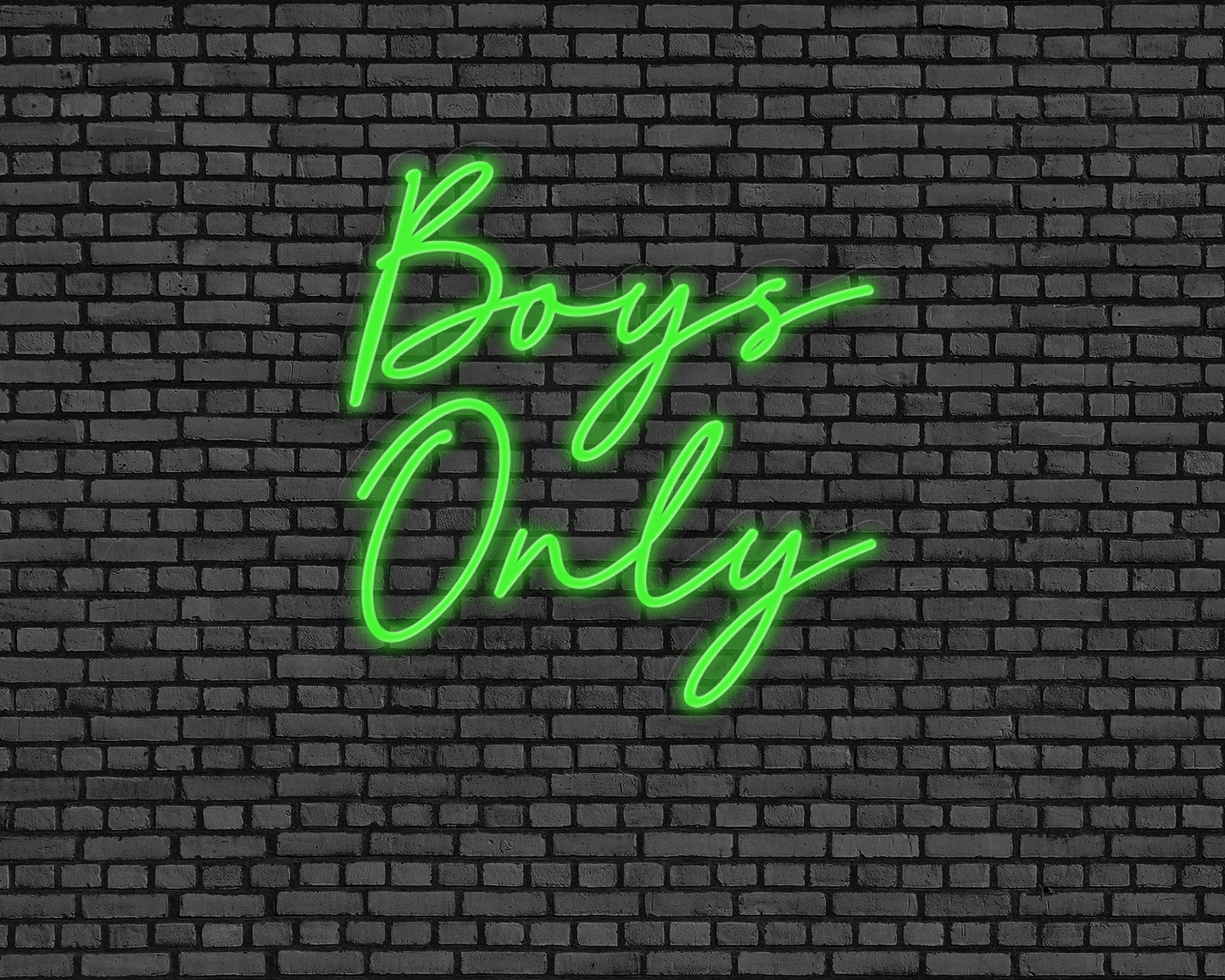 Boys Only Neon Sign