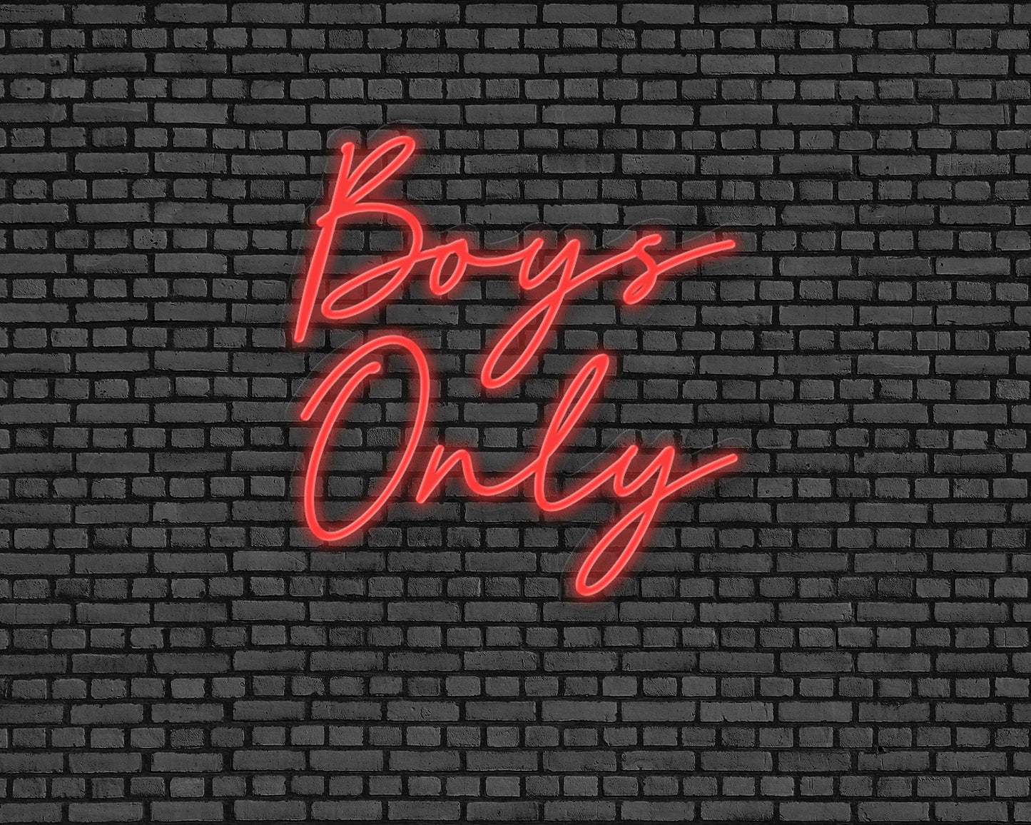 Boys Only Neon Sign