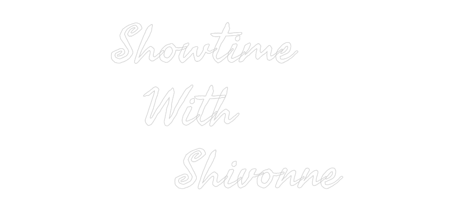Custom Name Neon Sign Showtime
  W...