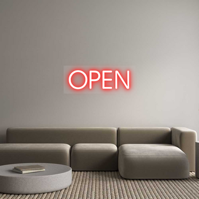 Custom Name Neon Sign OPEN