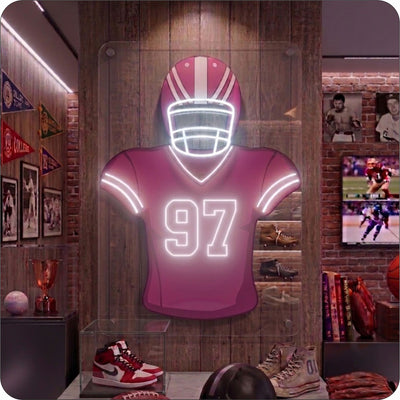 SF Jersey Football Neon Artwork Sign