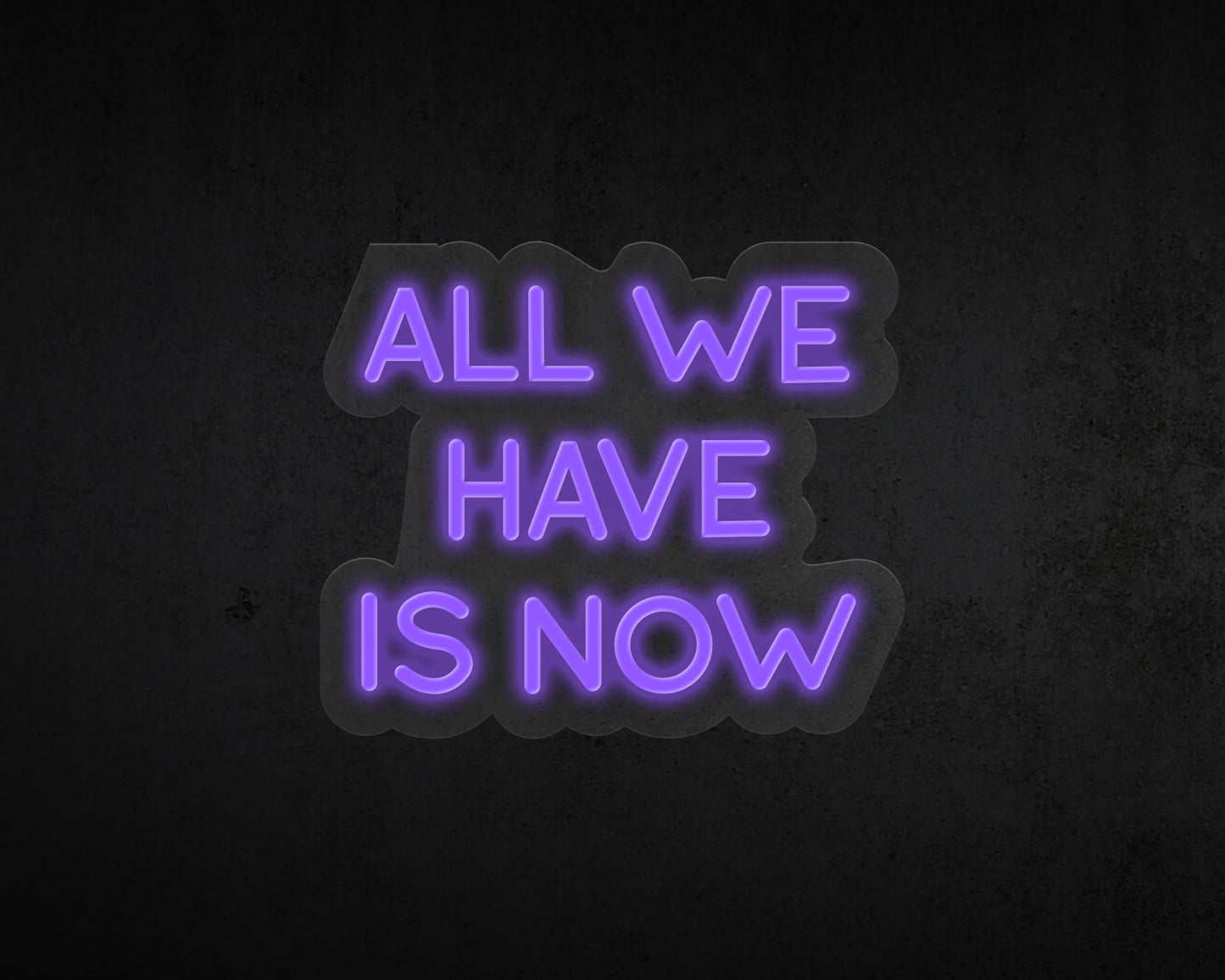 All We Have Is Now Neon Sign