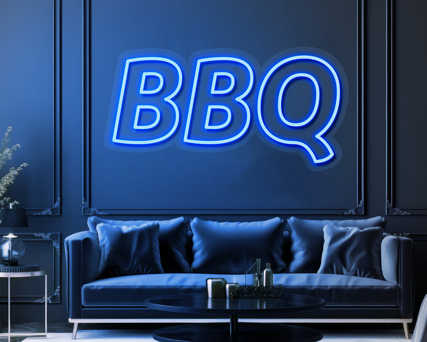 Blocky BBQ Neon Sign