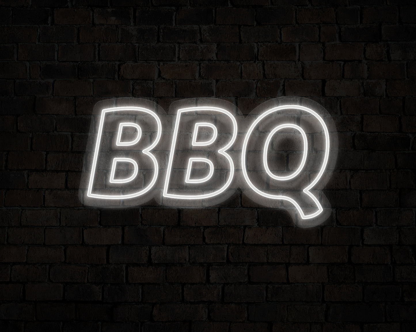 Blocky BBQ Neon Sign