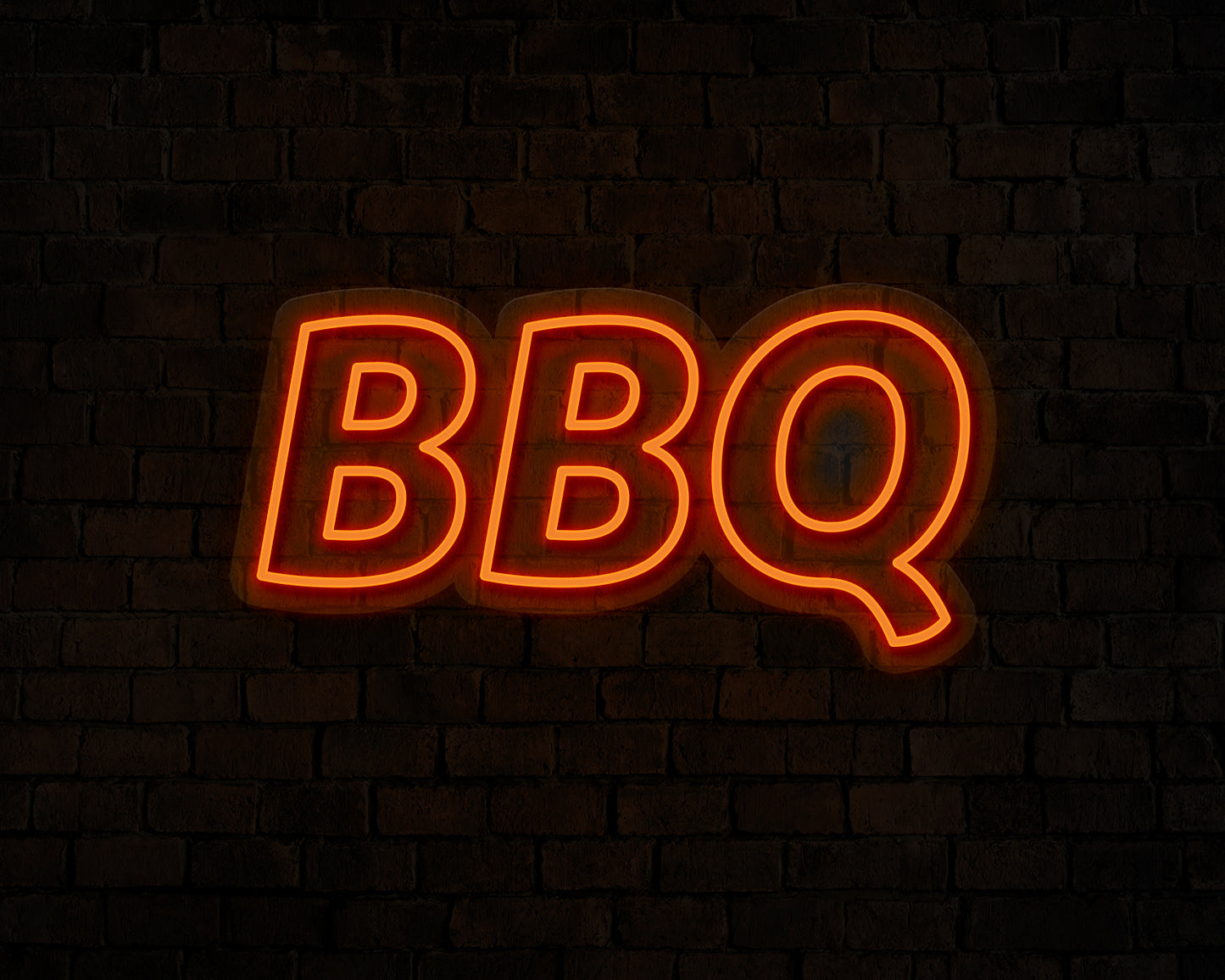 Blocky BBQ Neon Sign