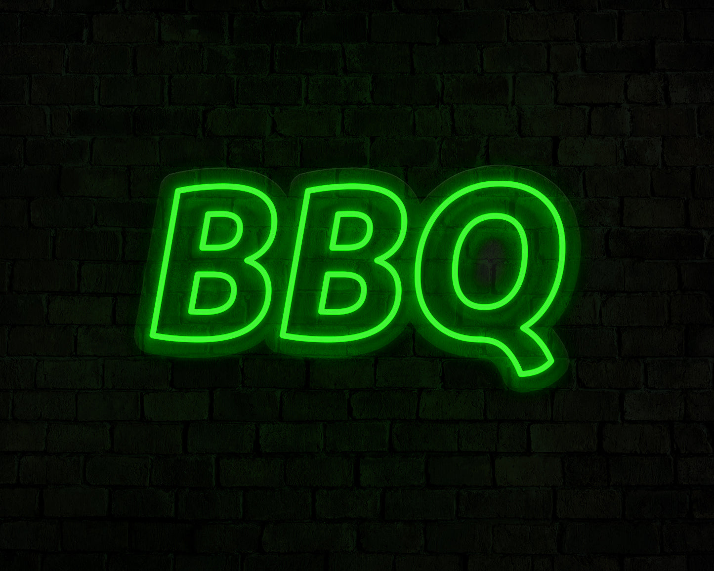 Blocky BBQ Neon Sign