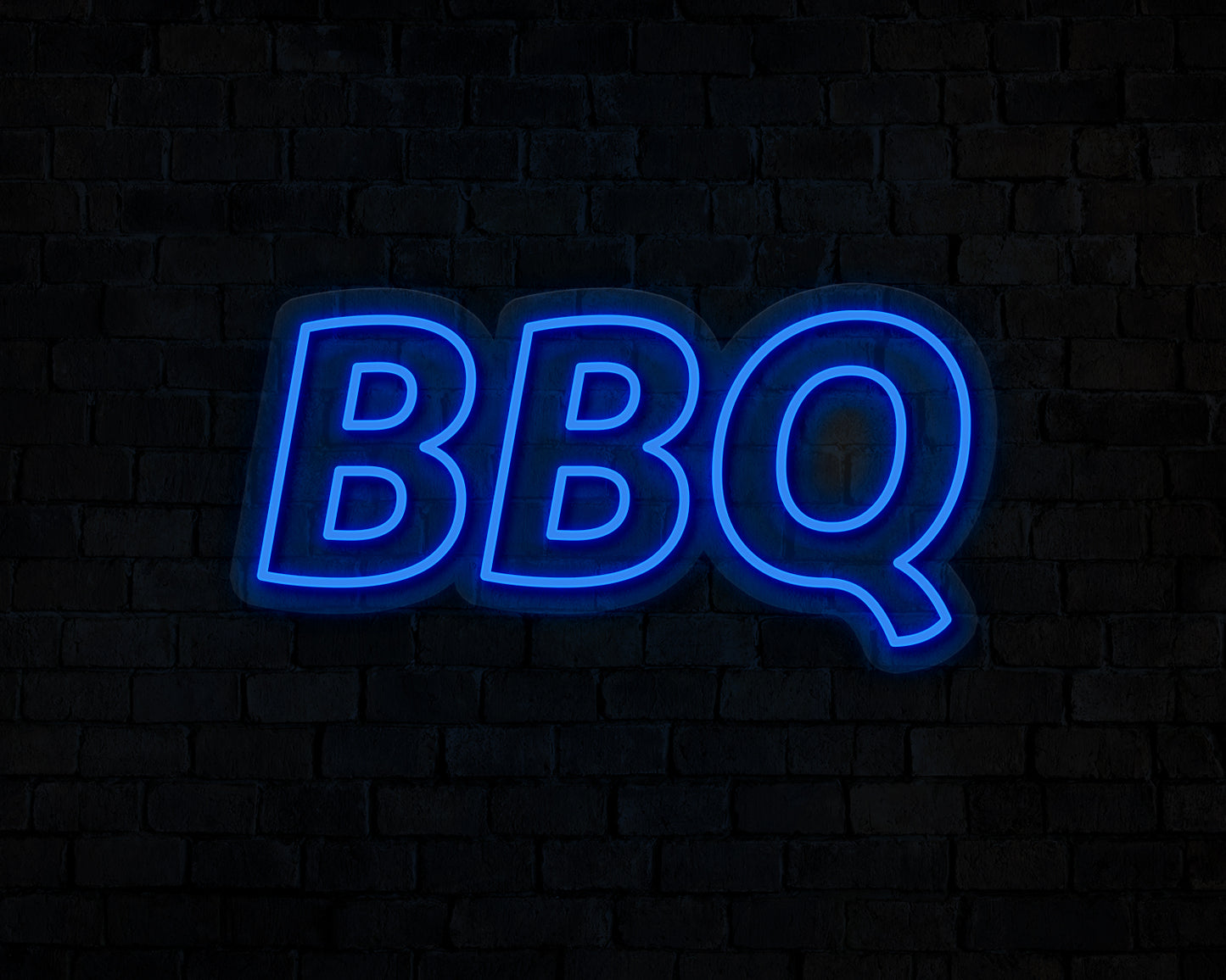 Blocky BBQ Neon Sign