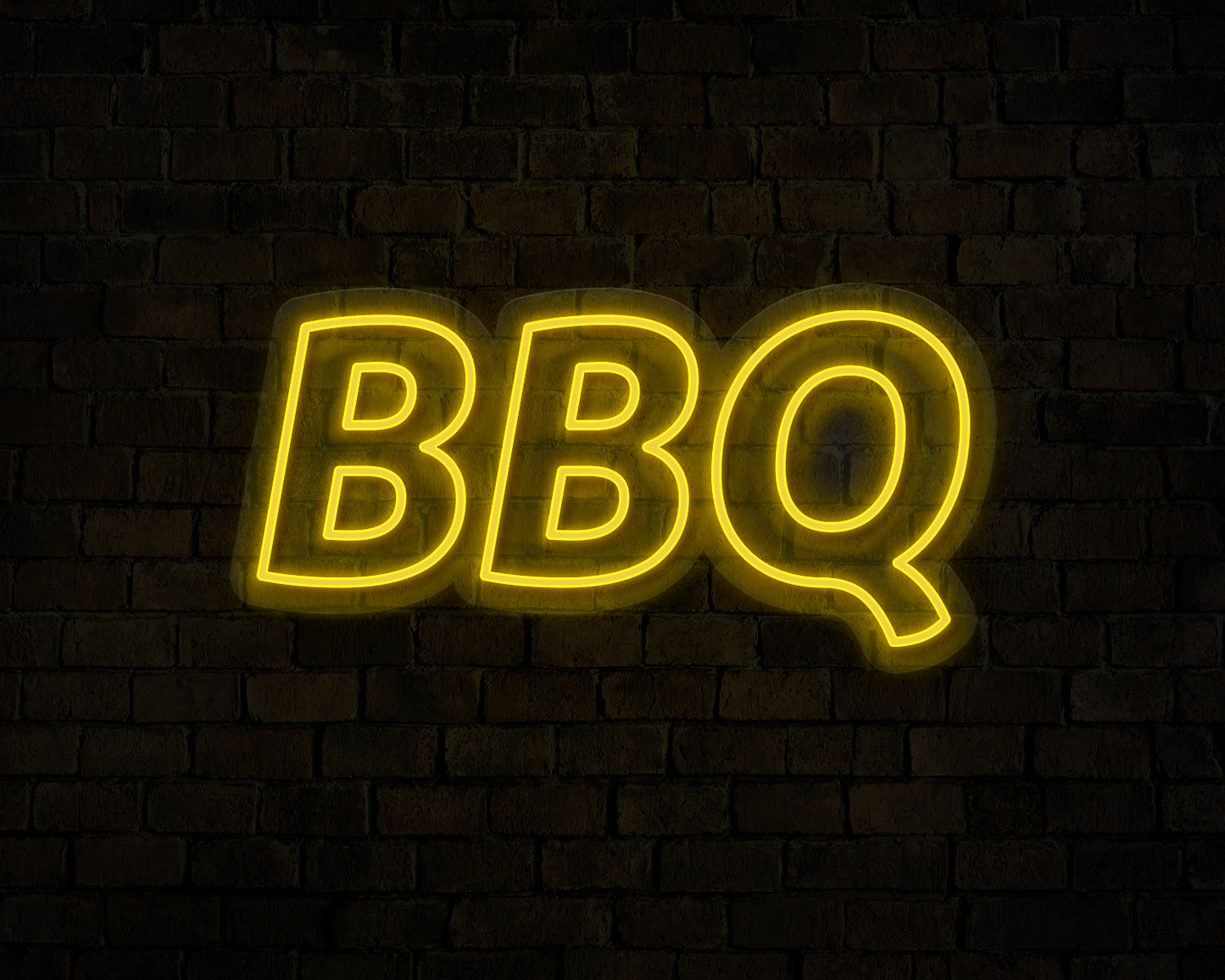 Blocky BBQ Neon Sign