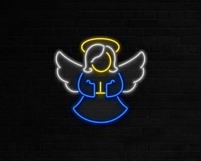Christmas Angel Neon Sign