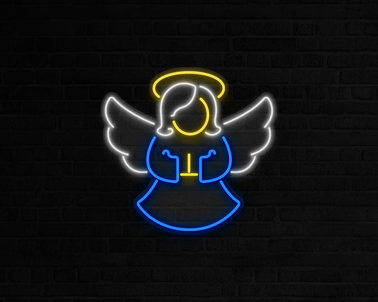 Christmas Angel Neon Sign