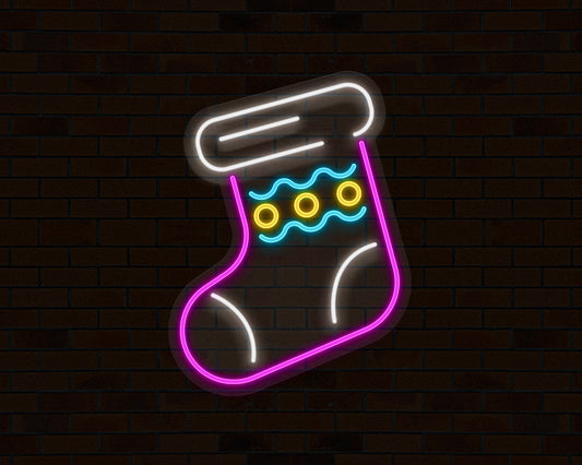 Christmas Sock Neon