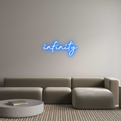Custom Name Neon Sign infinity