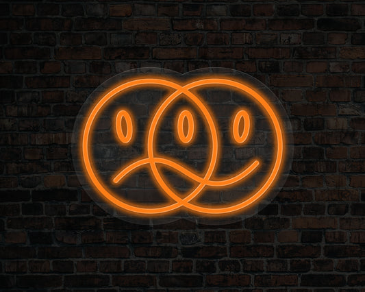 Double Face Neon Sign