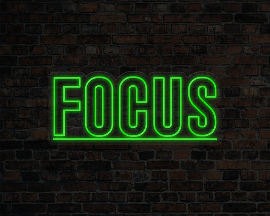 Focus Neon Sign